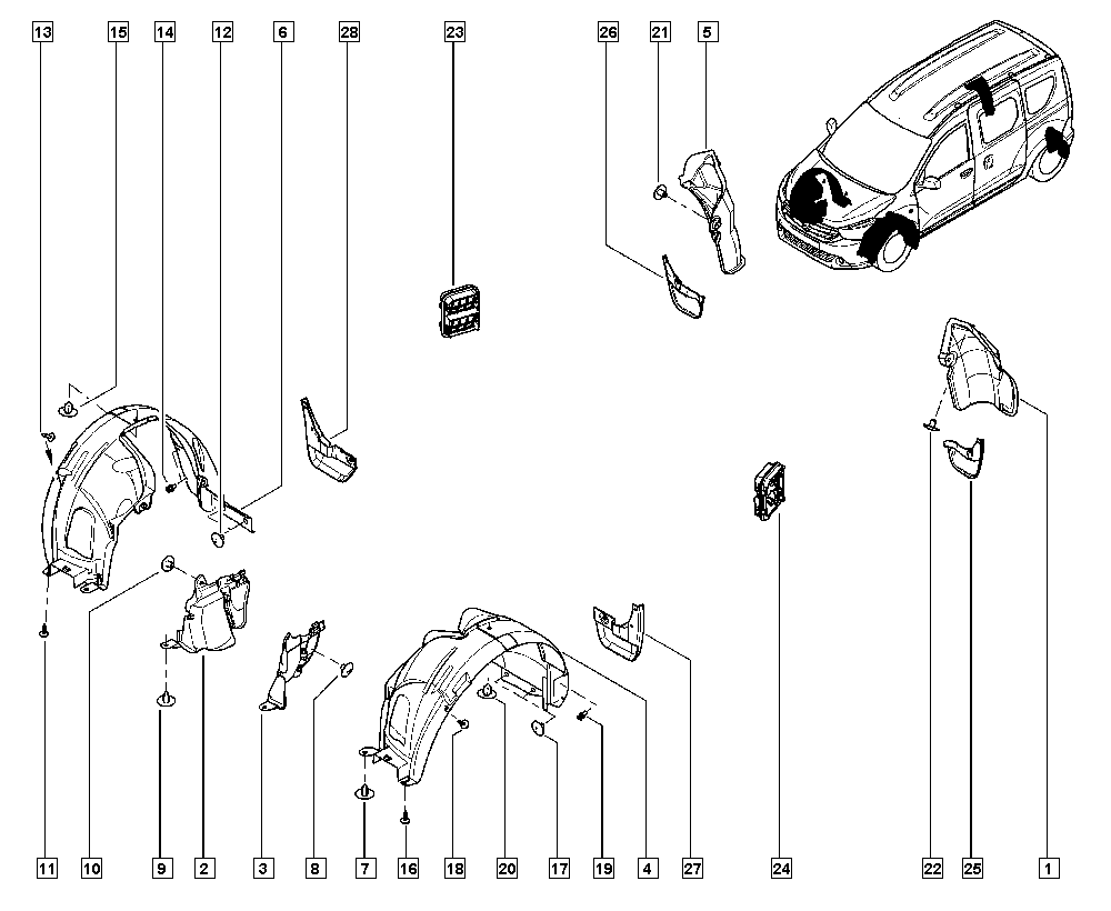RENAULT 7703081056 - Clips, acoperire decorativa si protectie aaoparts.ro