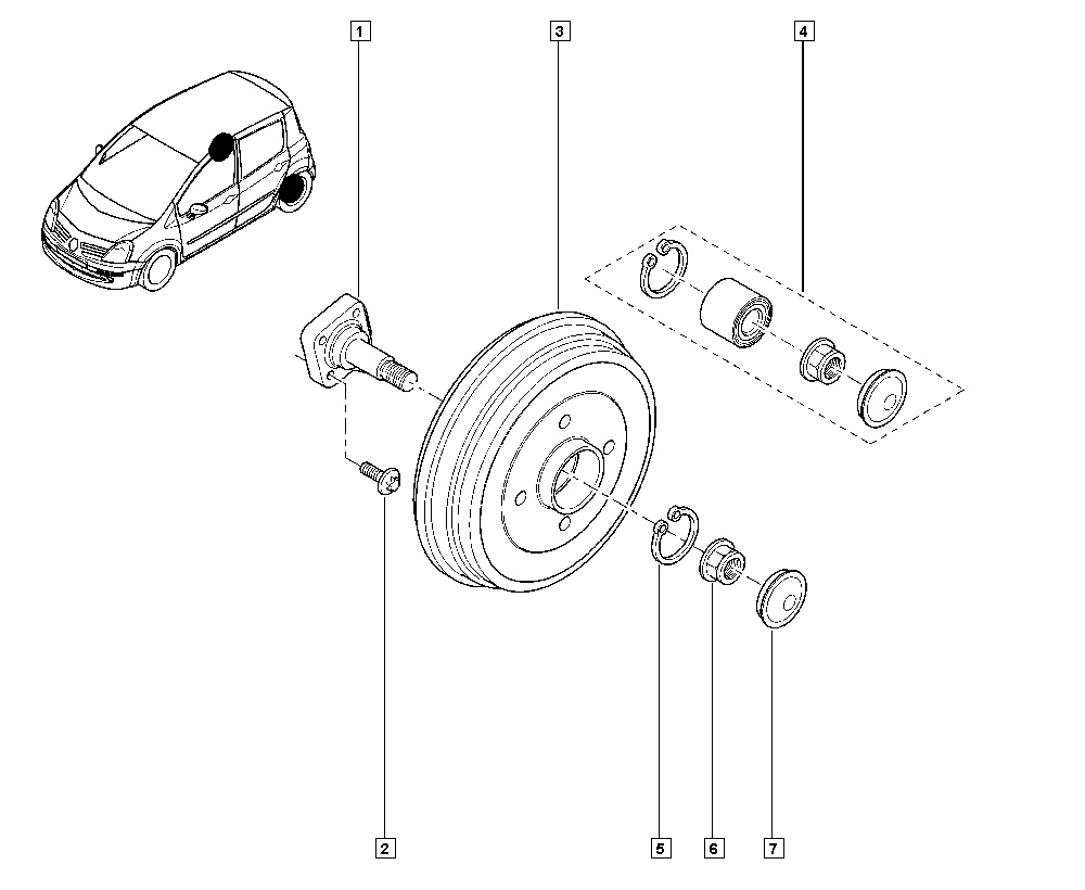 RENAULT 7703066035 - Set rulment roata aaoparts.ro