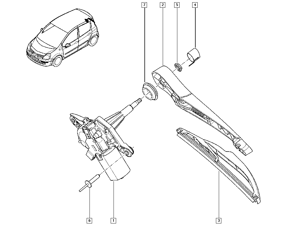 RENAULT 7701 056 814 - Brat stergator, parbriz aaoparts.ro