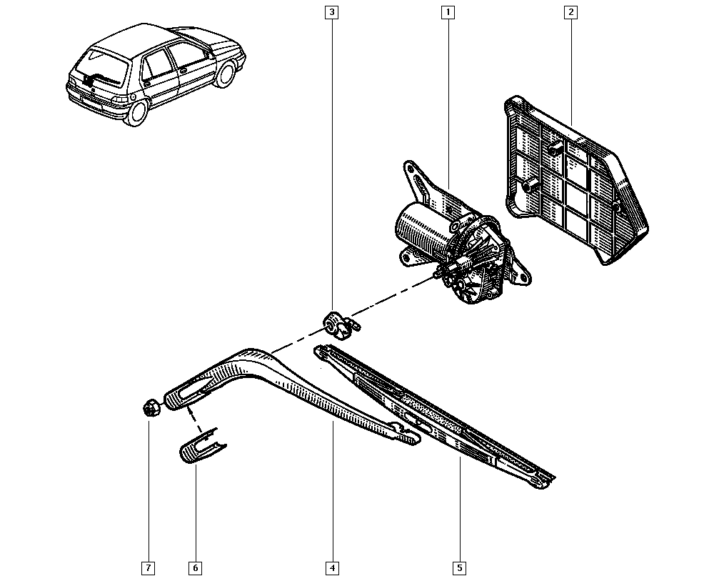 RENAULT 7701040187 - Brat stergator, parbriz aaoparts.ro