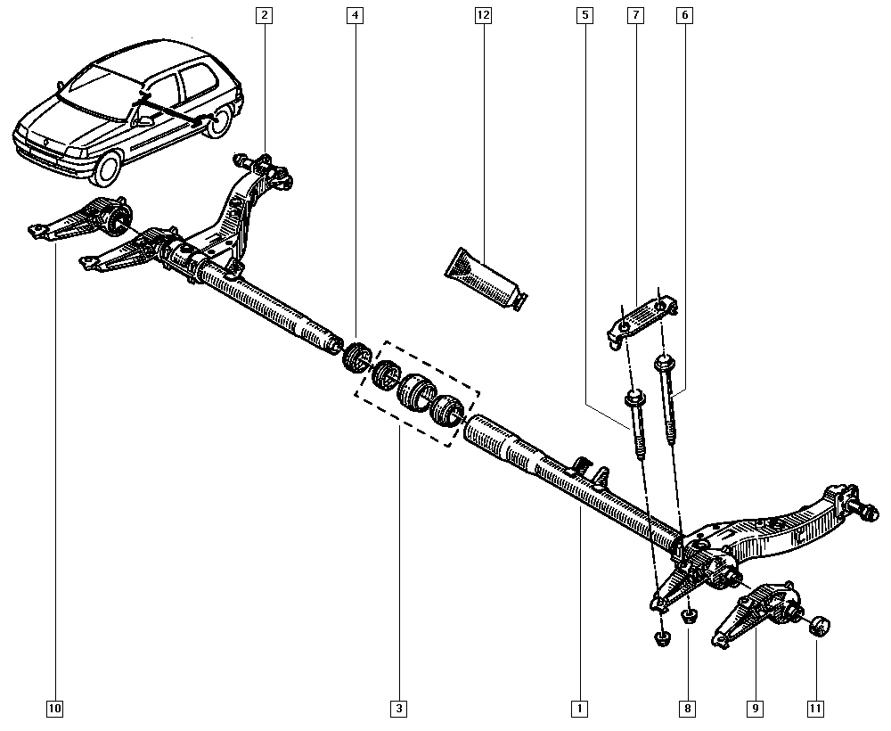 RENAULT TRUCKS 7701464320 - Set reparatie, bara stabilizatoare aaoparts.ro