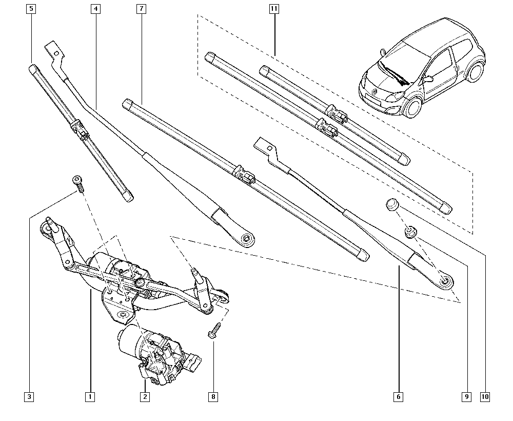 RENAULT 288904087R - Lamela stergator aaoparts.ro