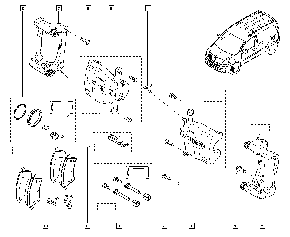 Mercedes-Benz 410608481R - Set placute frana,frana disc aaoparts.ro