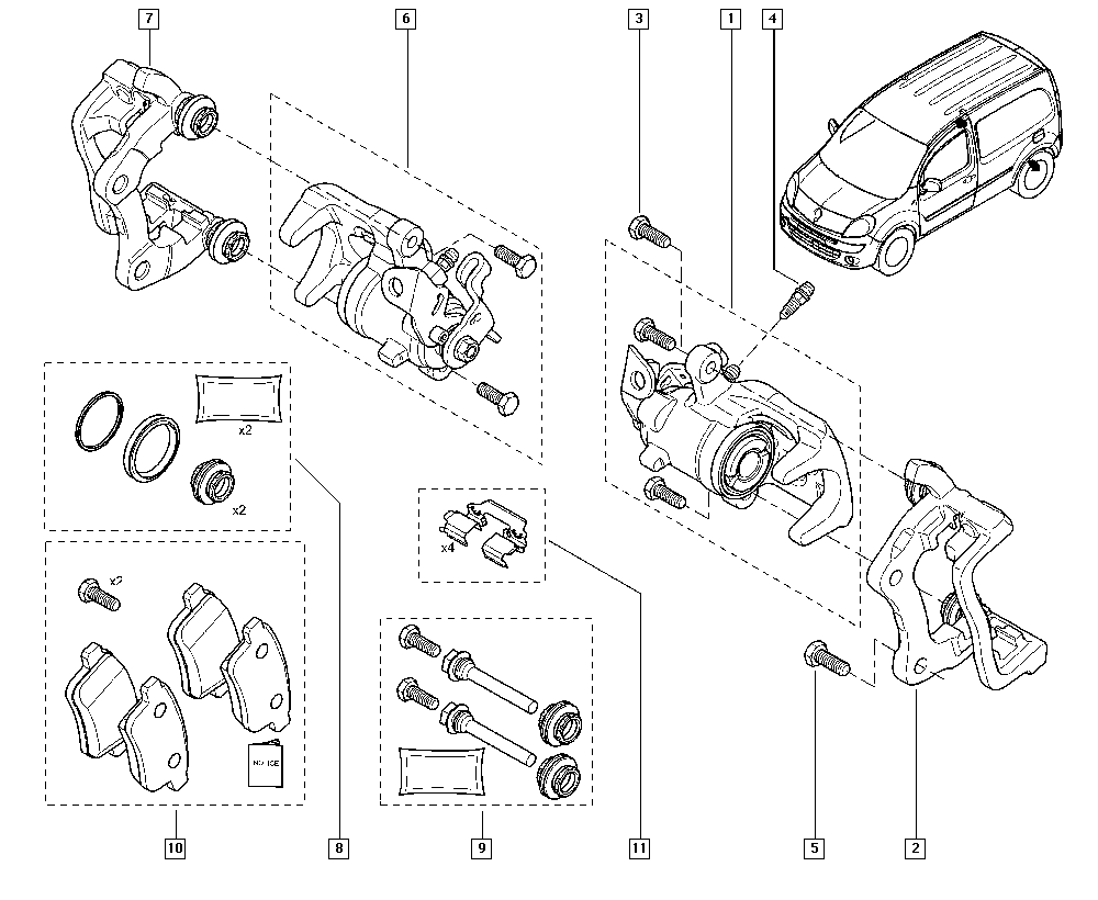 RENAULT TRUCKS 7701208269 - Set reparatie, etrier aaoparts.ro