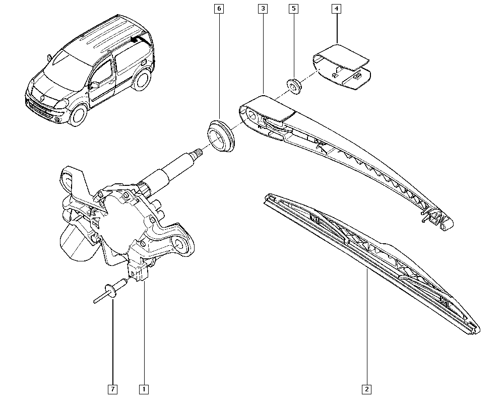 RENAULT 7701068740 - Brat stergator, parbriz aaoparts.ro