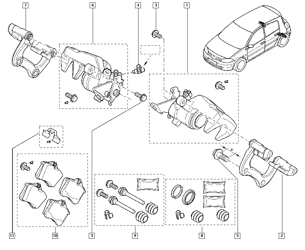 RENAULT 440600819R - Set placute frana,frana disc aaoparts.ro