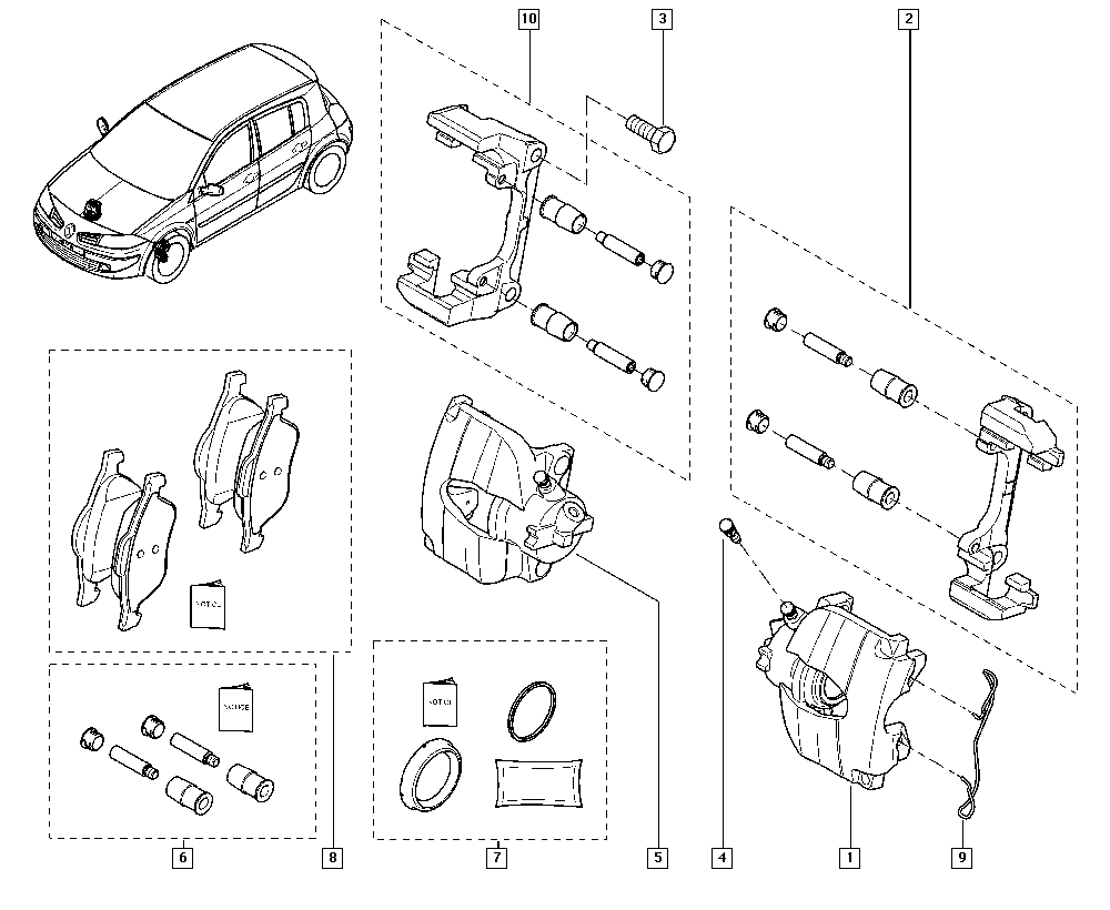 RENAULT 410601237R - Set placute frana,frana disc aaoparts.ro