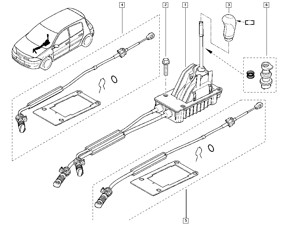 RENAULT 7701 474 701 - Cablu,transmisie manuala aaoparts.ro