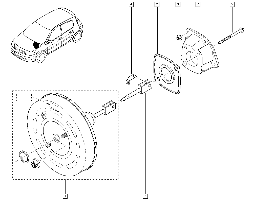 RENAULT 7701208718 - Amplificare frane aaoparts.ro