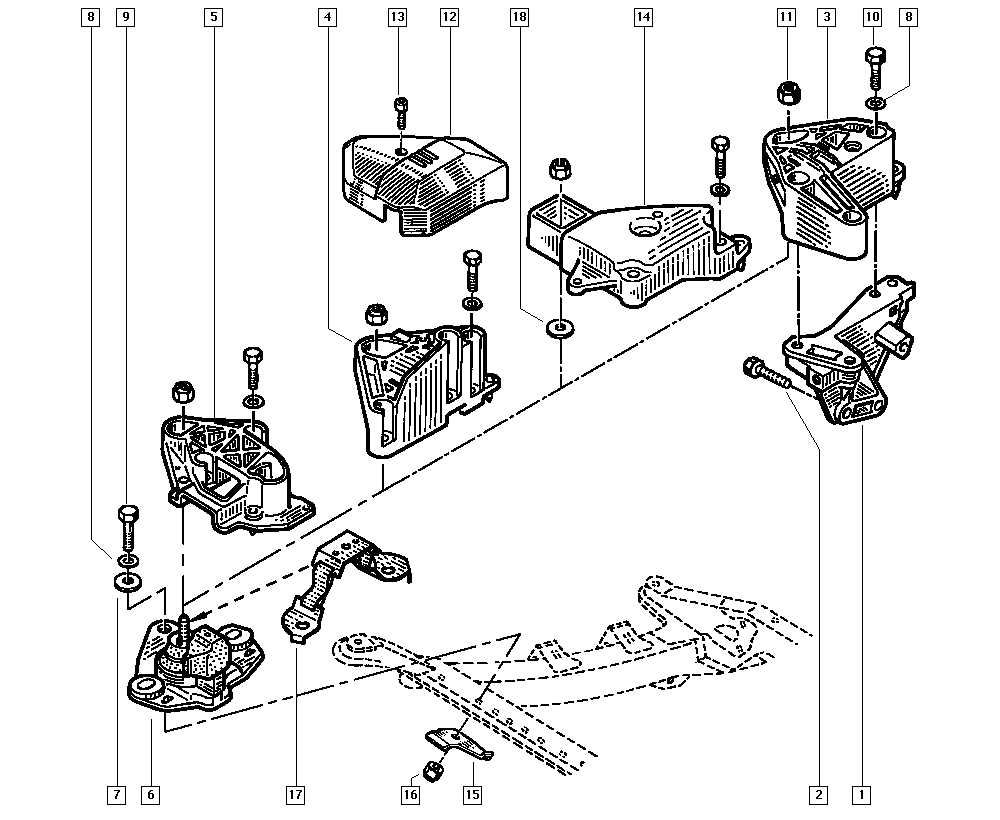 IMPERGOM 31624 - Suport motor aaoparts.ro