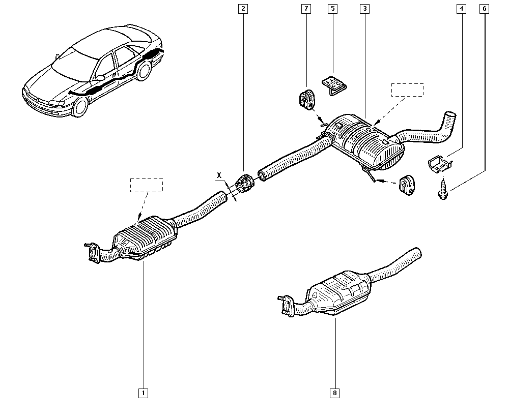 RENAULT 7700828897 - Cuzinet, stabilizator aaoparts.ro