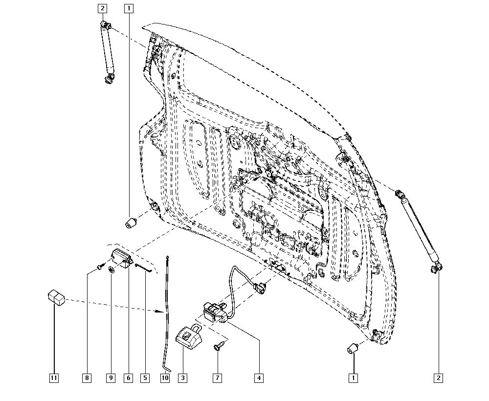 RENAULT 7700 712 901 - Comutator, sistem inchidere aaoparts.ro