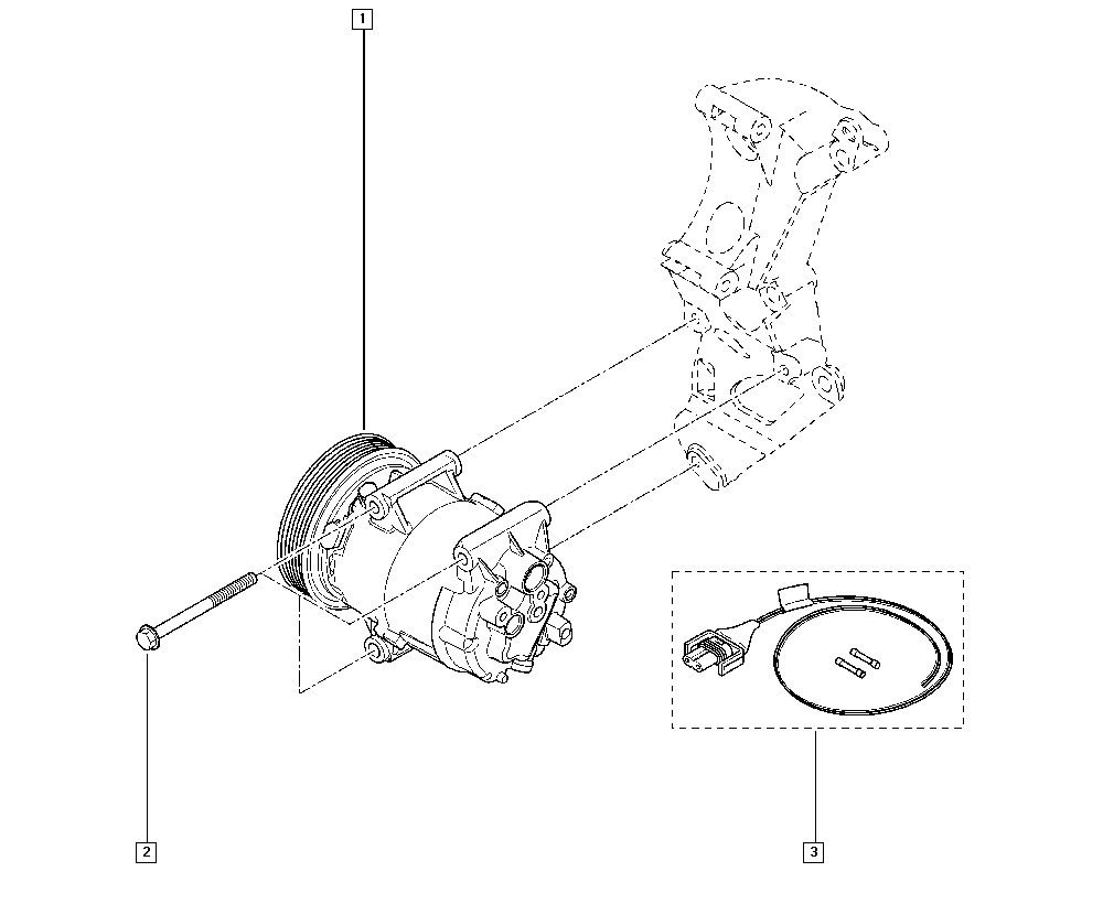 RENAULT 82 00 309 193 - Compresor, climatizare aaoparts.ro