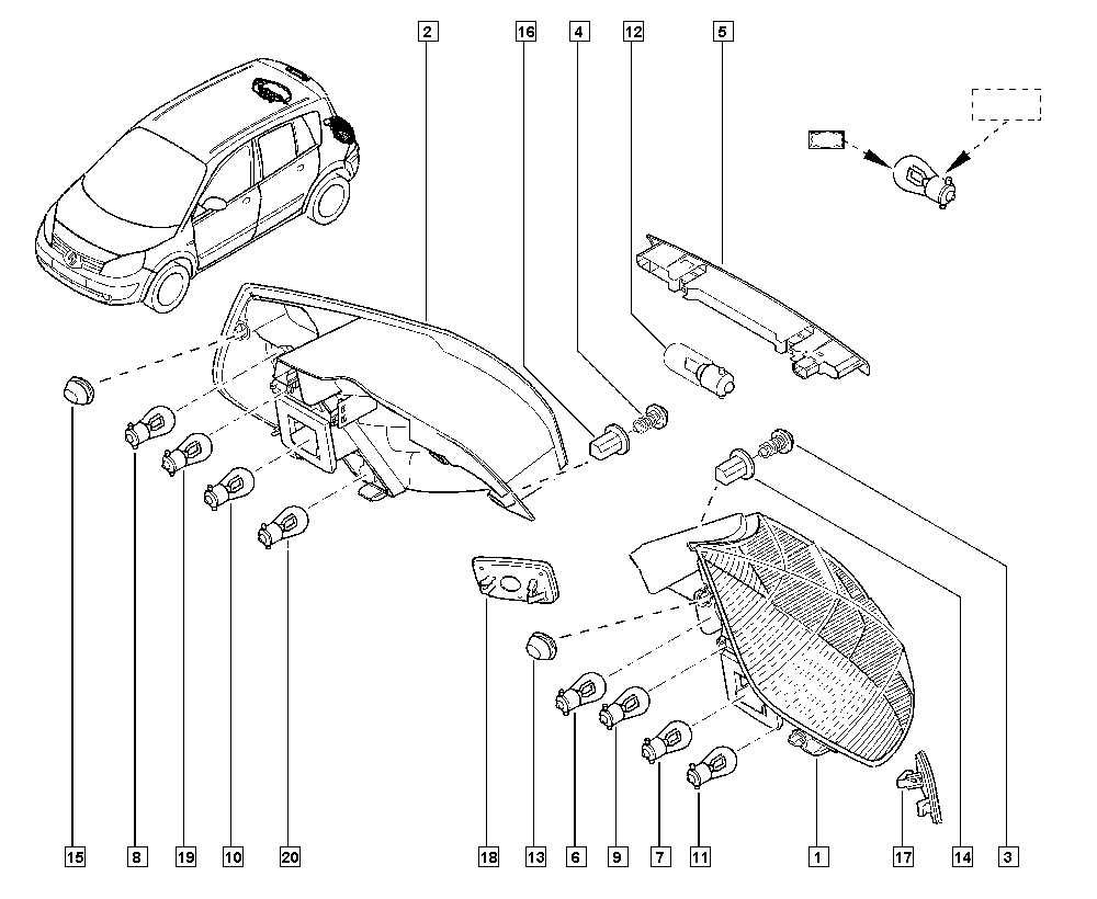 RENAULT 8200073239 - Stop suplimentar aaoparts.ro