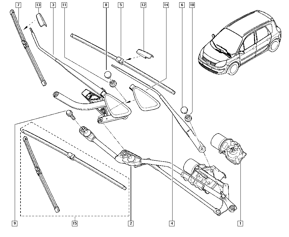 RENAULT 77 01 056 011 - Lamela stergator aaoparts.ro