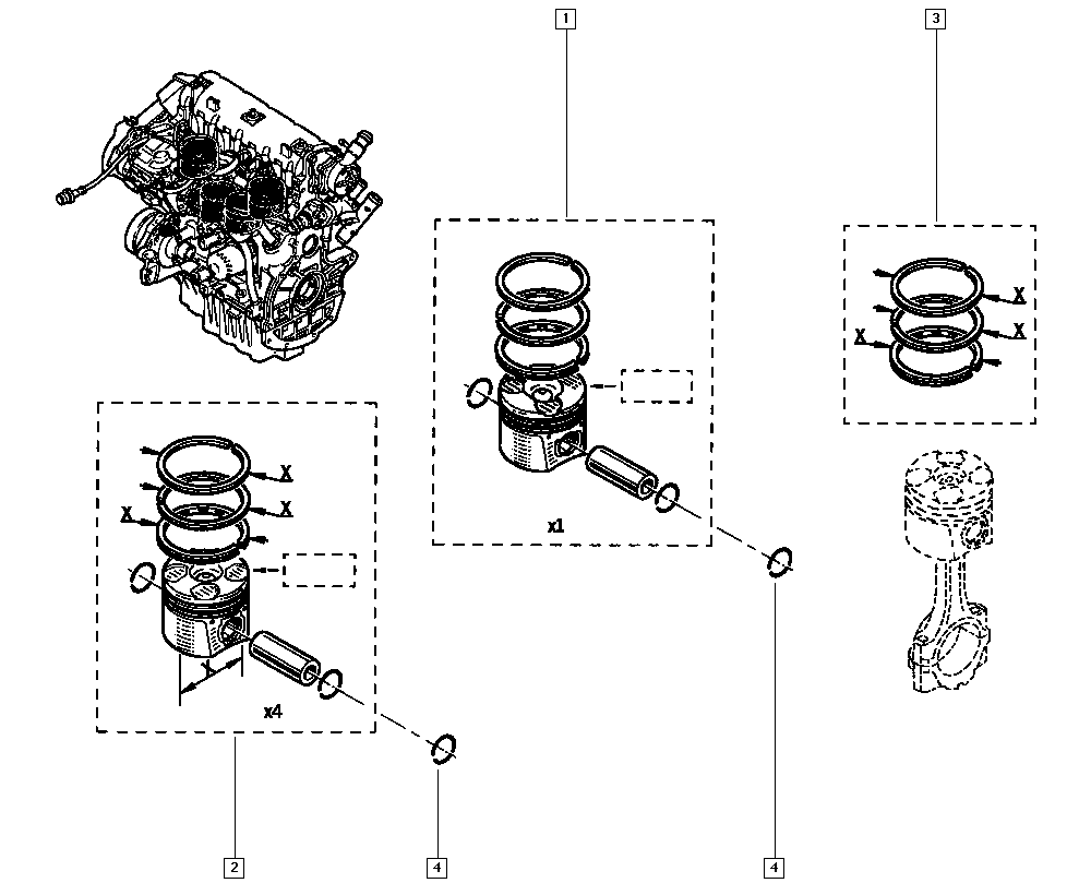 RENAULT 7701474884 - Piston aaoparts.ro