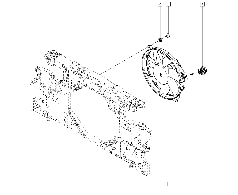 RENAULT 21 48 108 98R - Ventilator, radiator aaoparts.ro