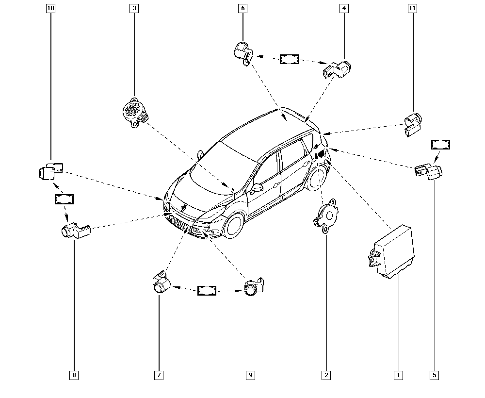 NISSAN 284420753R - Sensor, ajutor parcare aaoparts.ro