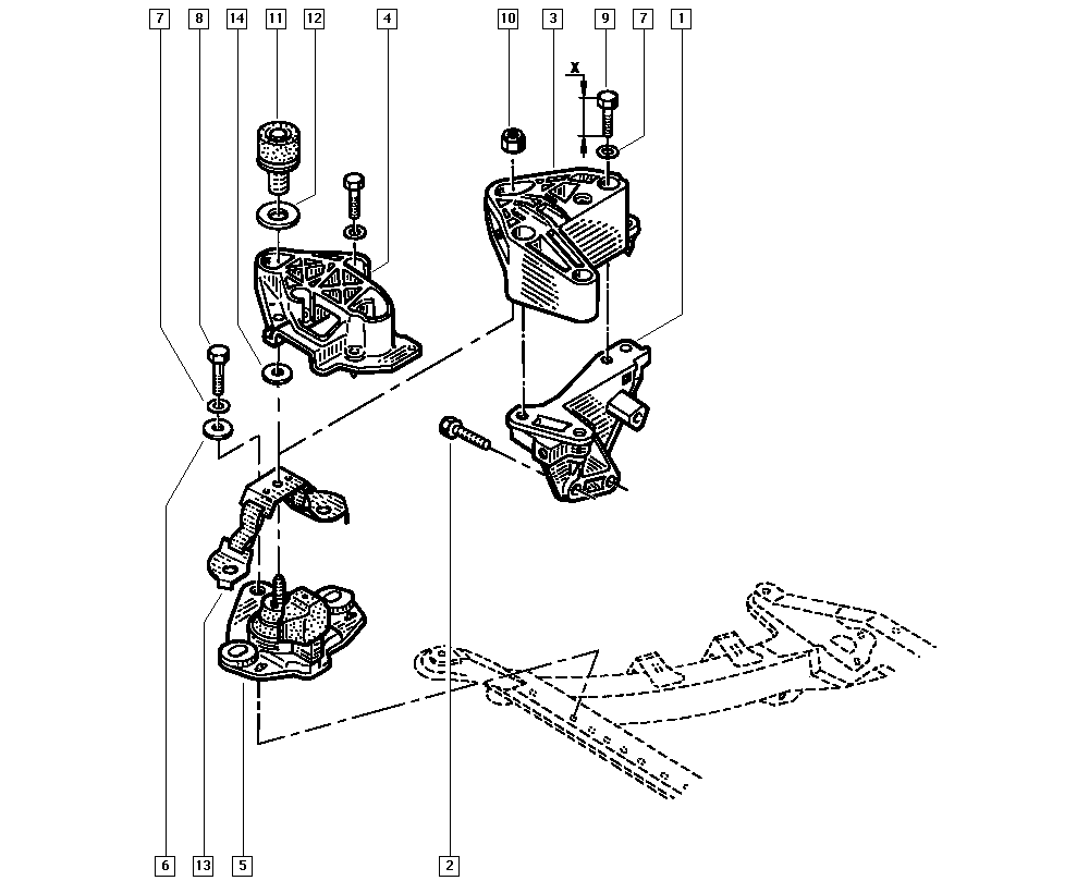 RENAULT 82 00 277 791 - Suport motor aaoparts.ro