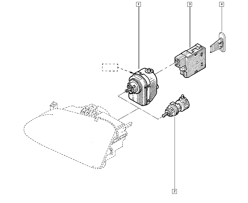 RENAULT 77 00 840 141 - Element de reglaj,faruri aaoparts.ro