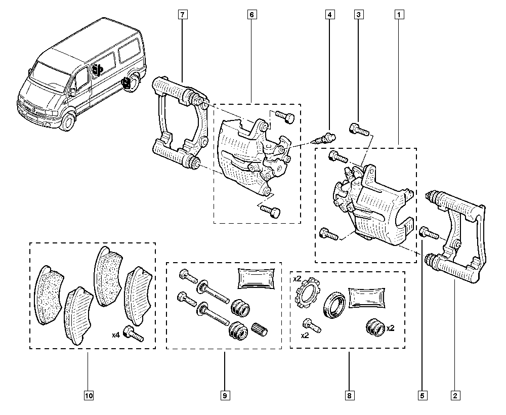 RENAULT 77 01 206 763 - Set placute frana,frana disc aaoparts.ro