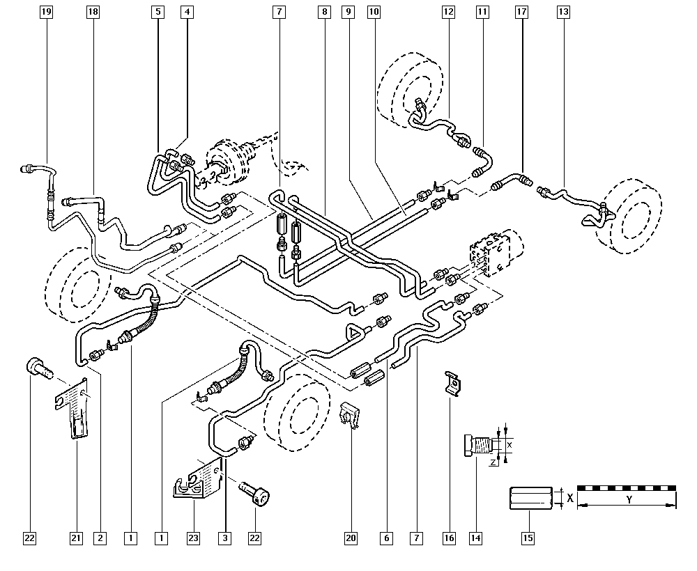 RENAULT 7701059963 - Furtun frana aaoparts.ro