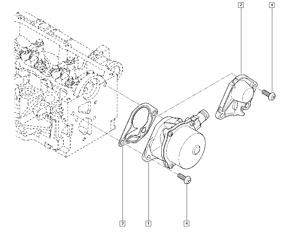 RENAULT 146582446R - Garnitura, pompa vacuum aaoparts.ro