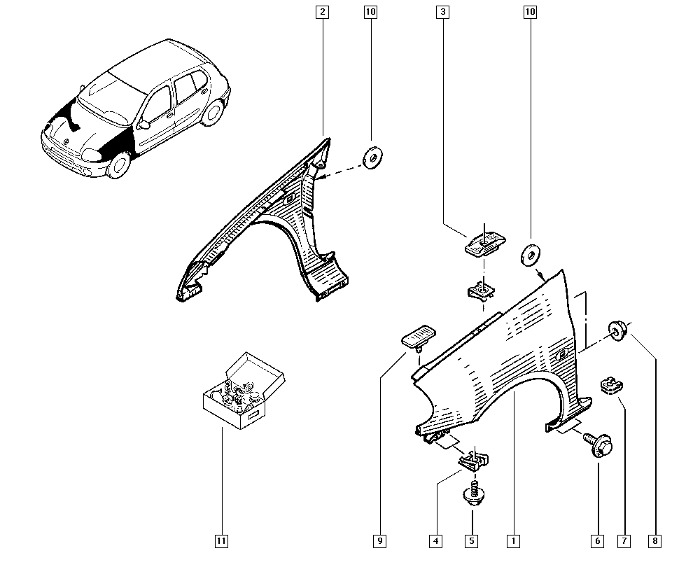 RENAULT 7701473026 - Aripa aaoparts.ro