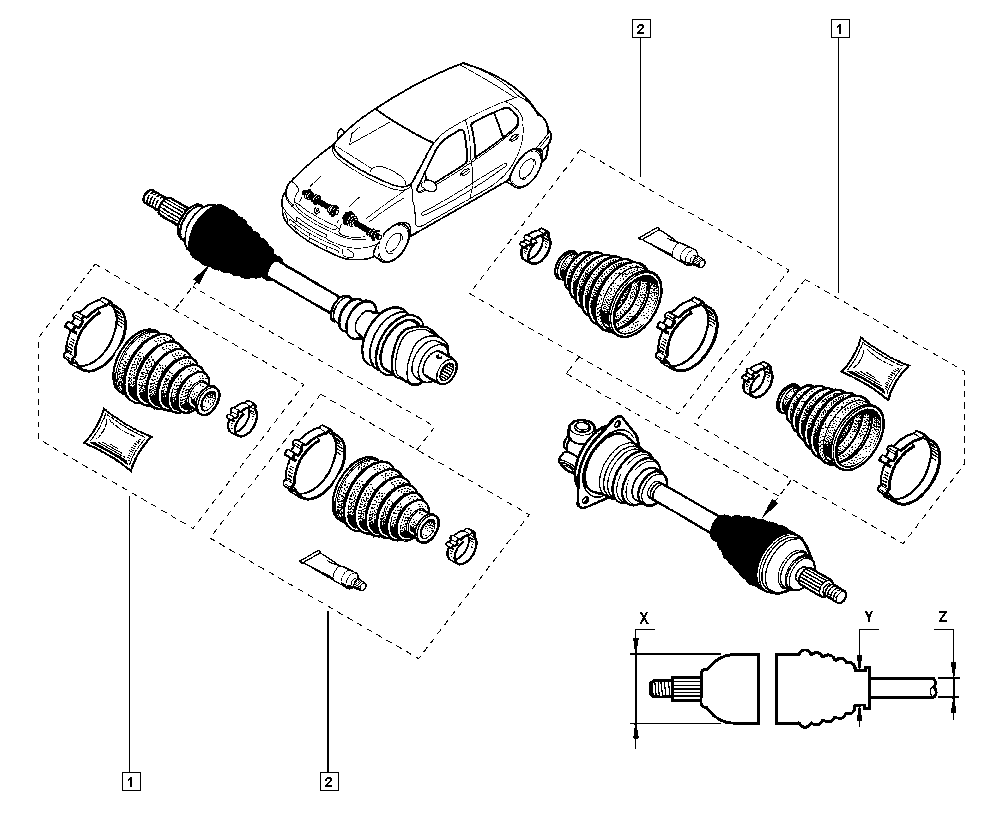 RENAULT 7701469416 - Burduf cauciuc, articulatie planetara aaoparts.ro