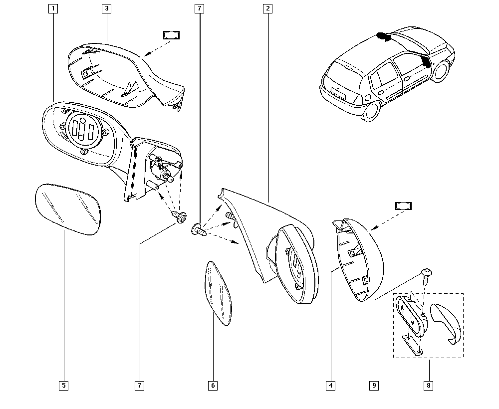 RENAULT 7701067336 - Oglinda exterioara aaoparts.ro