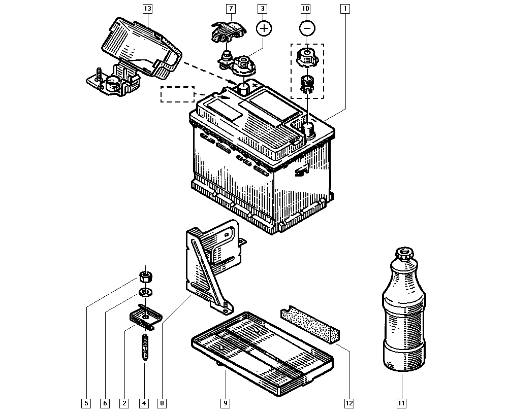 RENAULT 7711130089 - Baterie de pornire aaoparts.ro