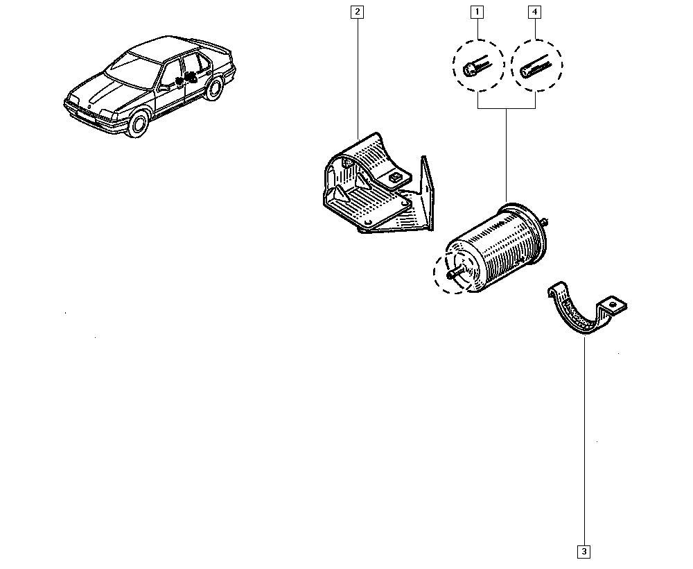 RENAULT 77 11 130 026 - Filtru combustibil aaoparts.ro