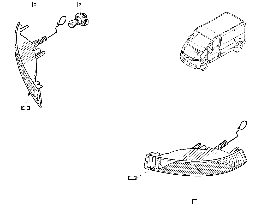 RENAULT 8200007031 - Semnalizator aaoparts.ro