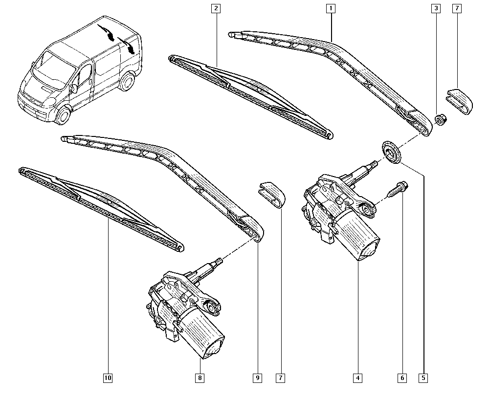 RENAULT 77 11 130 022 - Lamela stergator aaoparts.ro