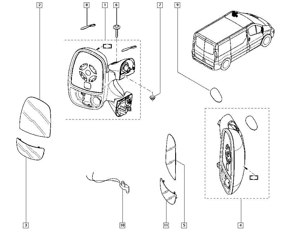 RENAULT 7701473247 - Oglinda exterioara aaoparts.ro