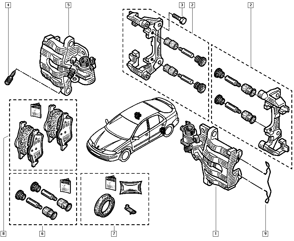 RENAULT 7701049109 - Etrier frana aaoparts.ro