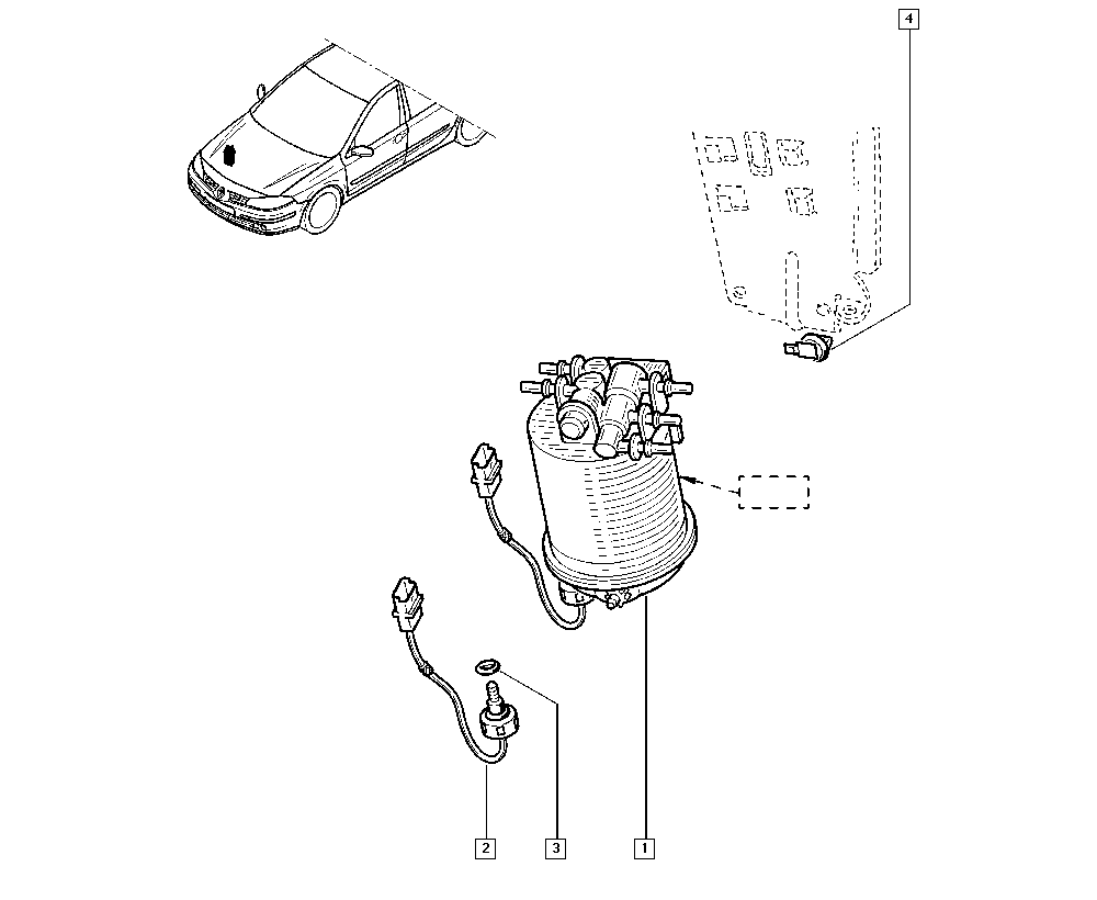 RENAULT 8200416947 - Filtru combustibil aaoparts.ro