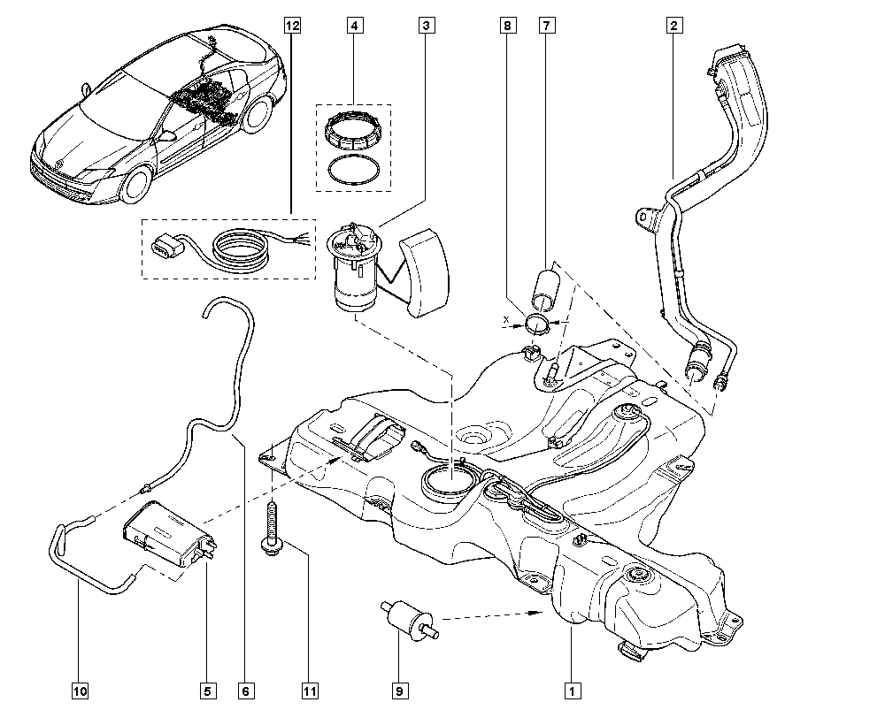 RENAULT 82 00 386 495 - Filtru combustibil aaoparts.ro