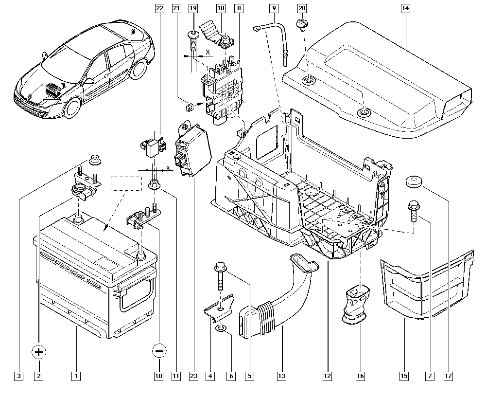 RENAULT 7711423177 - Baterie de pornire aaoparts.ro