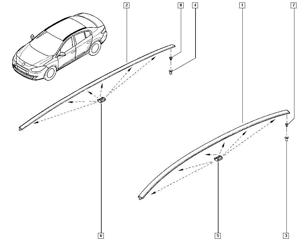RENAULT 7703077183 - Clips, acoperire decorativa si protectie aaoparts.ro