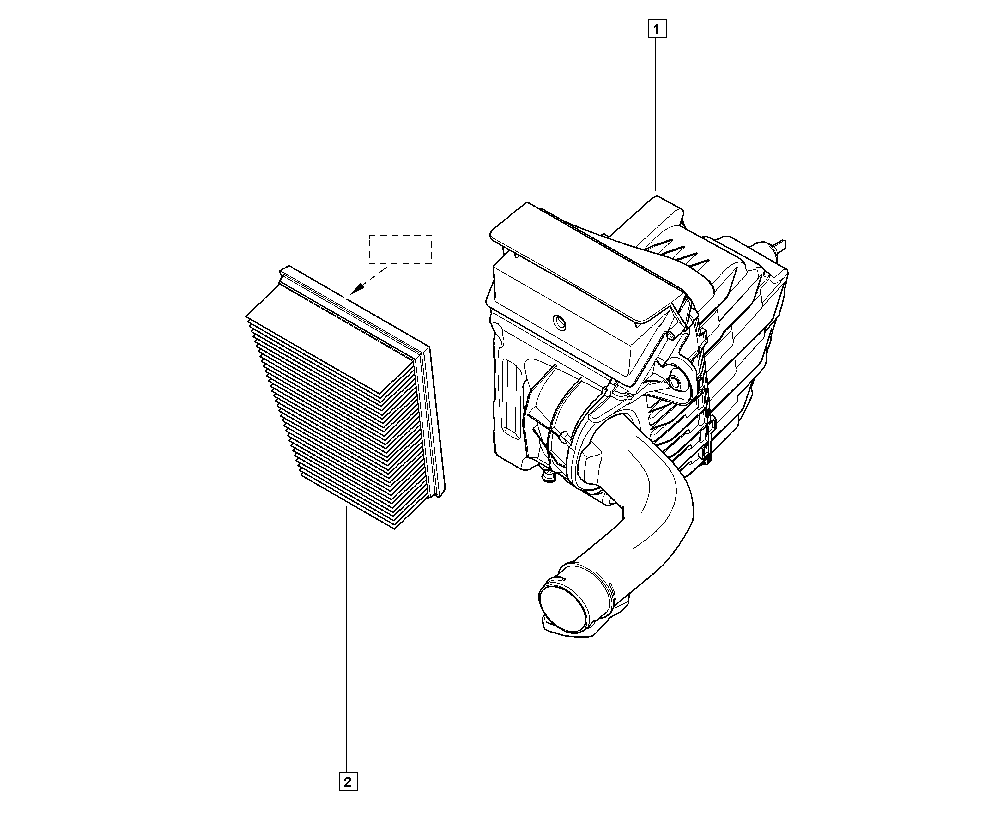 RENAULT 8201092697 - Filtru aer aaoparts.ro