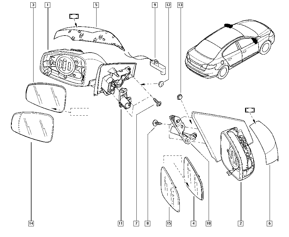 RENAULT 963012395R - Oglinda exterioara aaoparts.ro