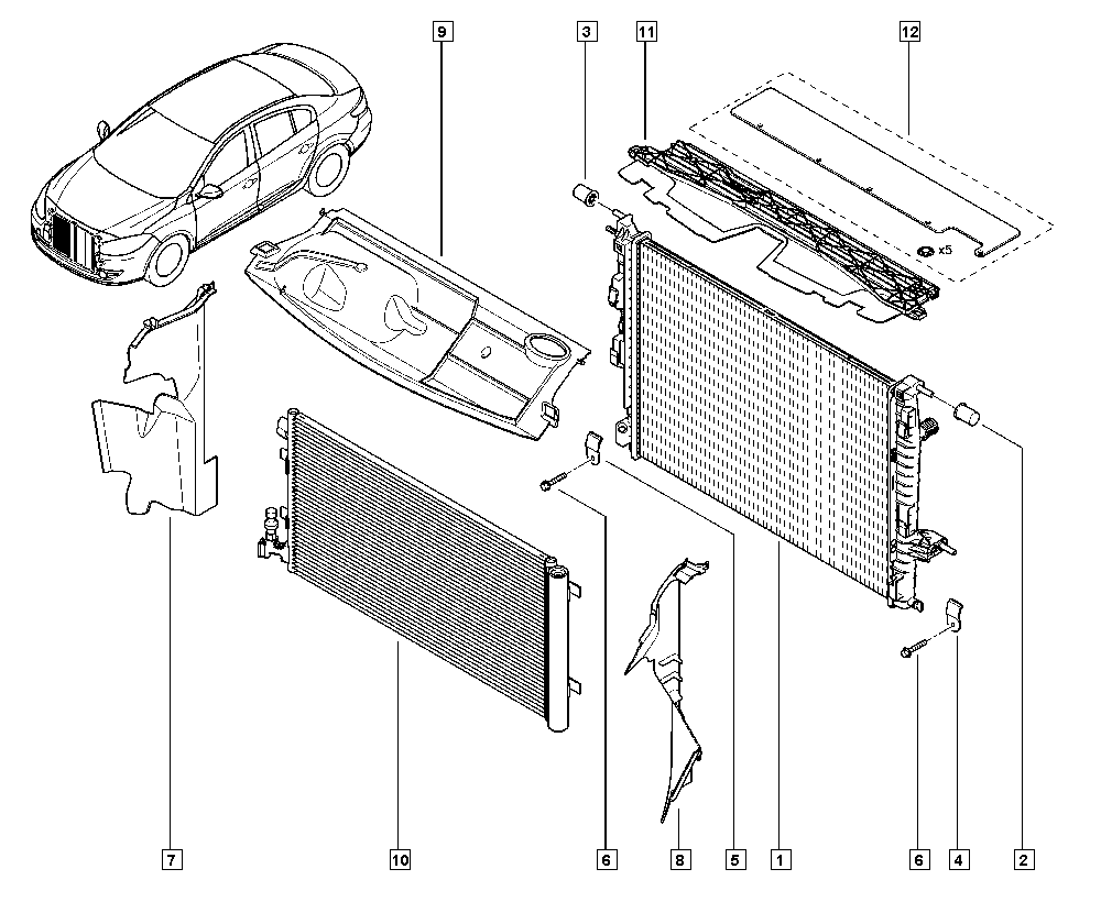 RENAULT 921009956R - Condensator, climatizare aaoparts.ro