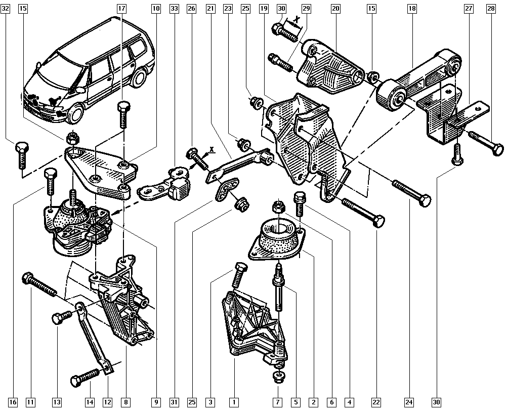 IMPERGOM 31622 - Suport motor aaoparts.ro