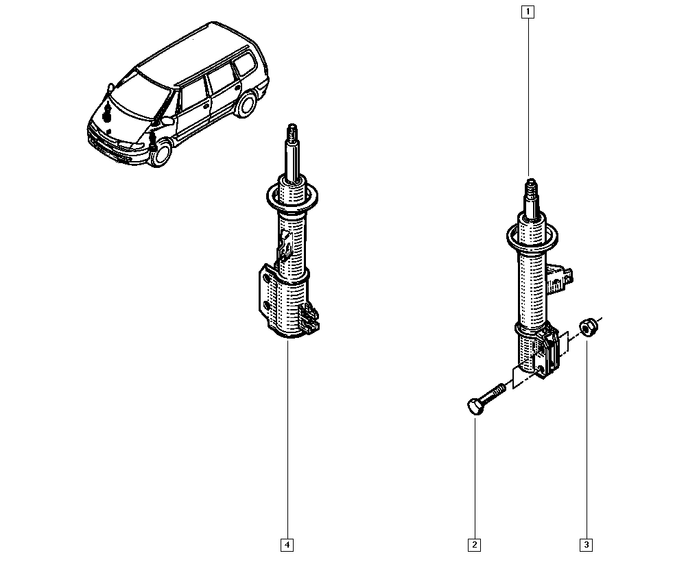 RENAULT 60 25 303 091 - Amortizor aaoparts.ro