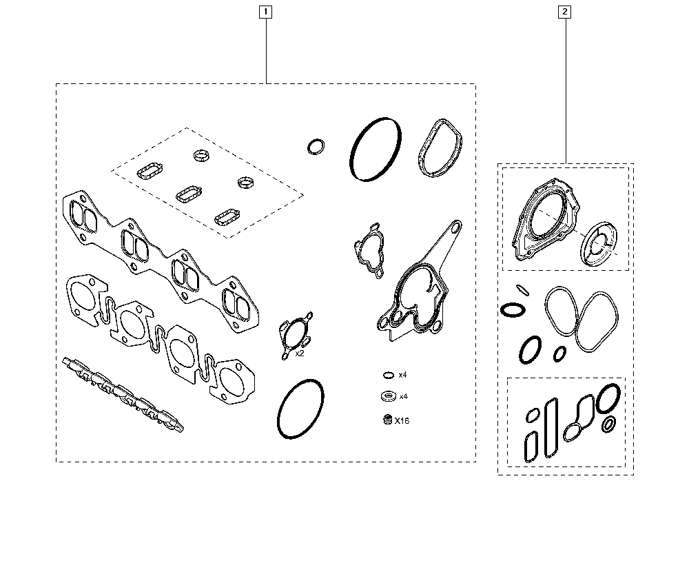 RENAULT 10 10 135 80R - Set garnituri, carter aaoparts.ro