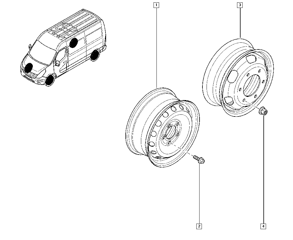 RENAULT 82 00 639 129 - Surub roata aaoparts.ro