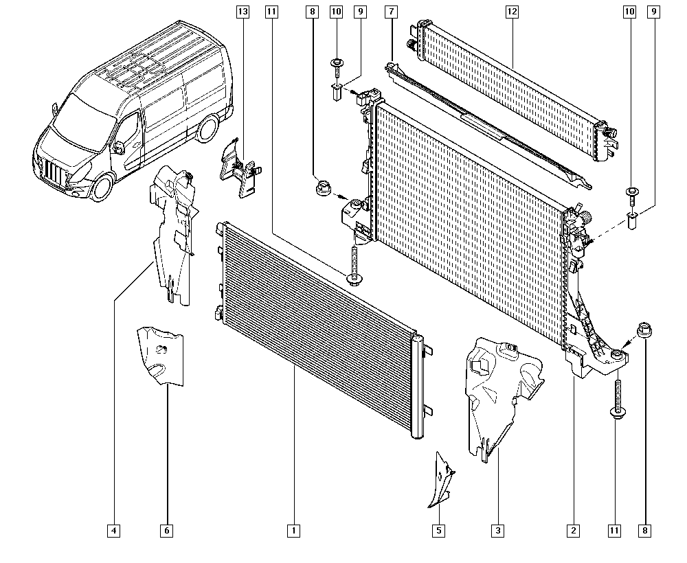 RENAULT 21 4C 100 01R - Radiator, racire motor aaoparts.ro