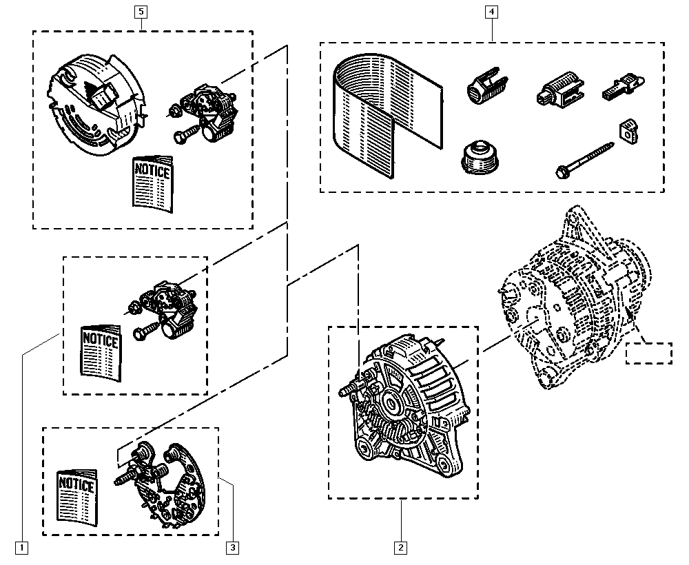 RENAULT 7701044722 - Punte diode aaoparts.ro