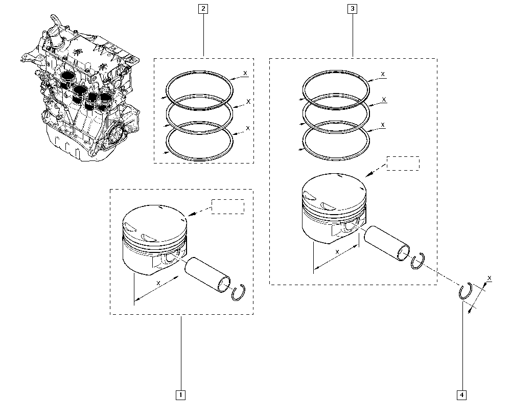 RENAULT 7701475781 - Piston aaoparts.ro
